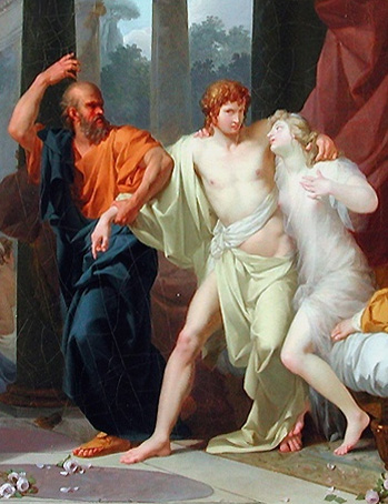 Socrate arrachant Alcibiade du sein de la Volupte
